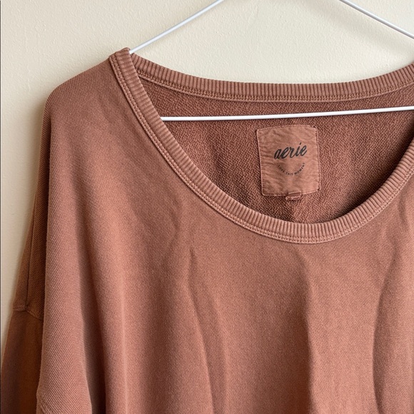 Brown Aerie Crewneck Sweatshirt - Picture 2 of 3